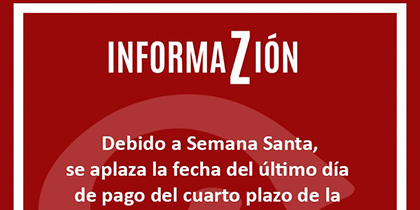 PAGO 4º PLAZO CUOTA