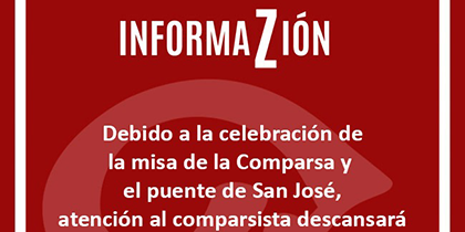 ATENCIÓN AL COMPARSISTA