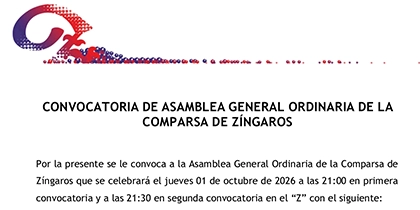 CONVOCATORIA ASAMBLEA GENERAL ORDINARIA